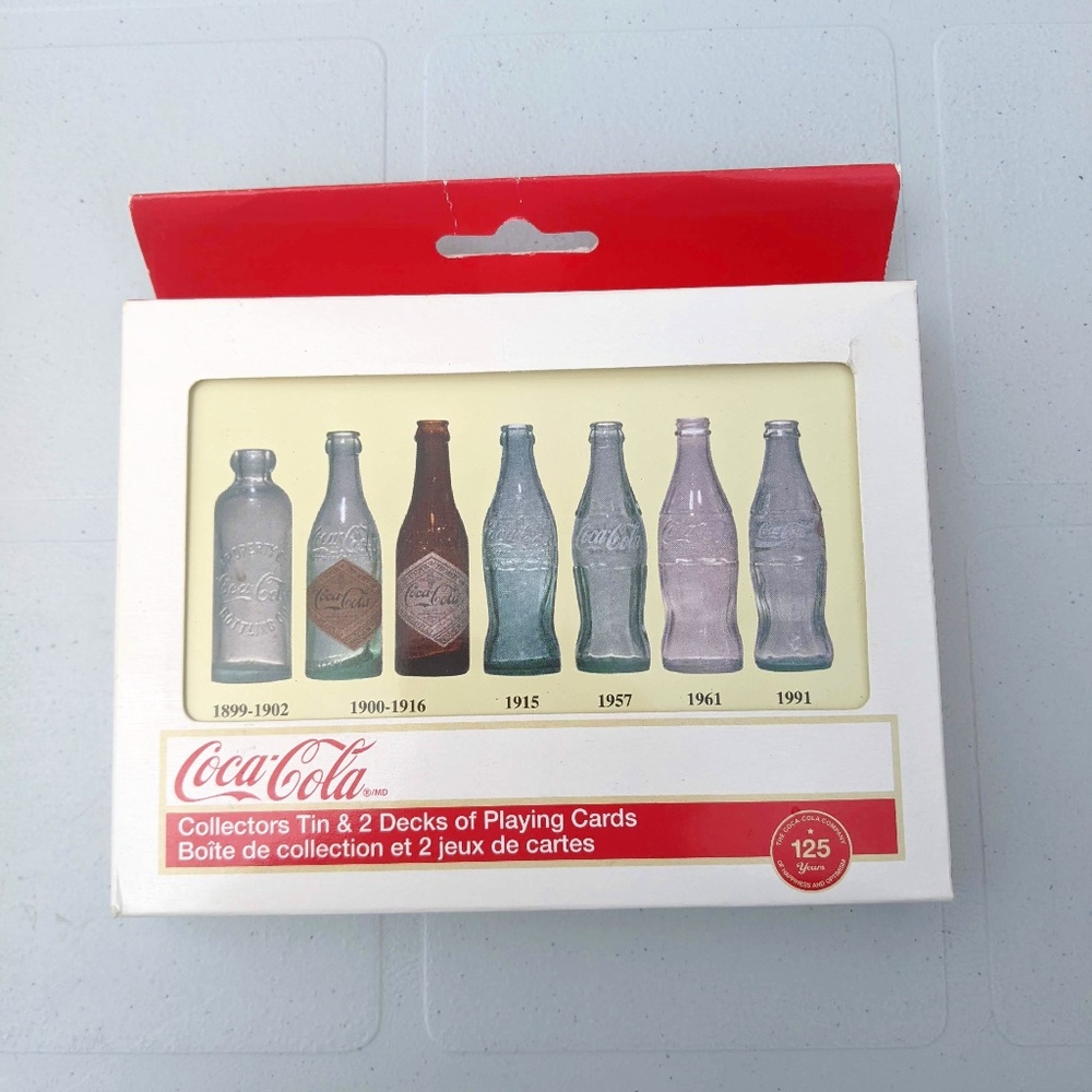 Coca-Cola Collectors Tin & 2 Decks of Playing Cards